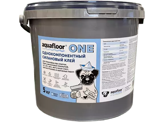 Однокомпонентный силановый клей Aquafloor “ONE” 5 кг